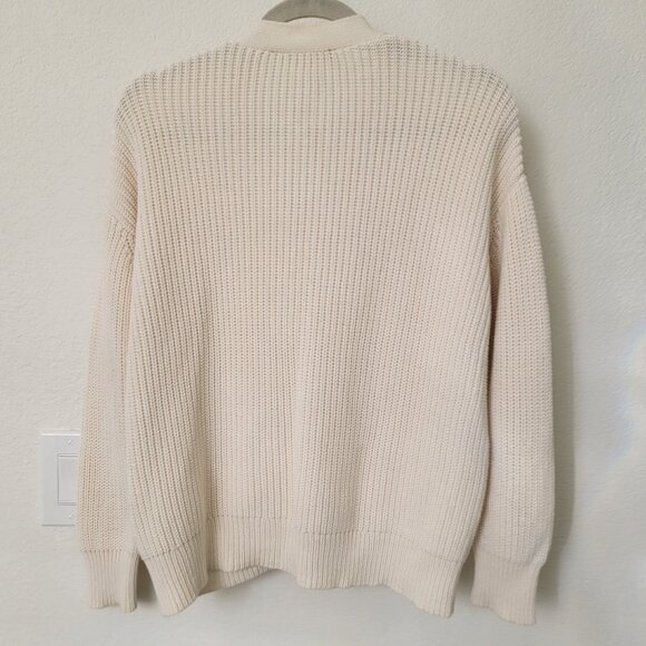 JENNI KAYNE Cotton Cocoon Cardigan Ivory XS - Picture 10 of 14